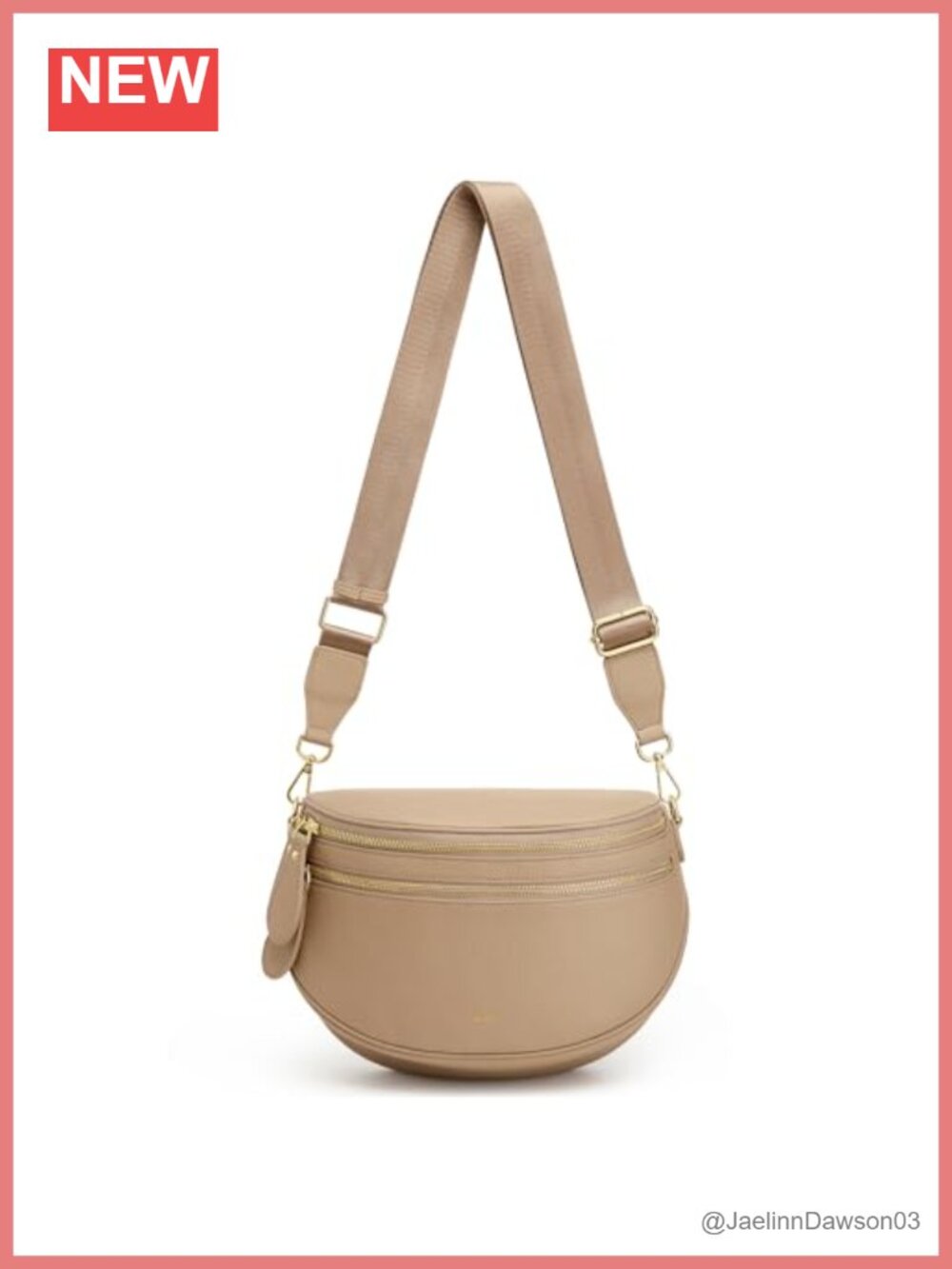 Leather Bum Bag Women RFID Blocking Crossbody Sling Belt Fanny Pack